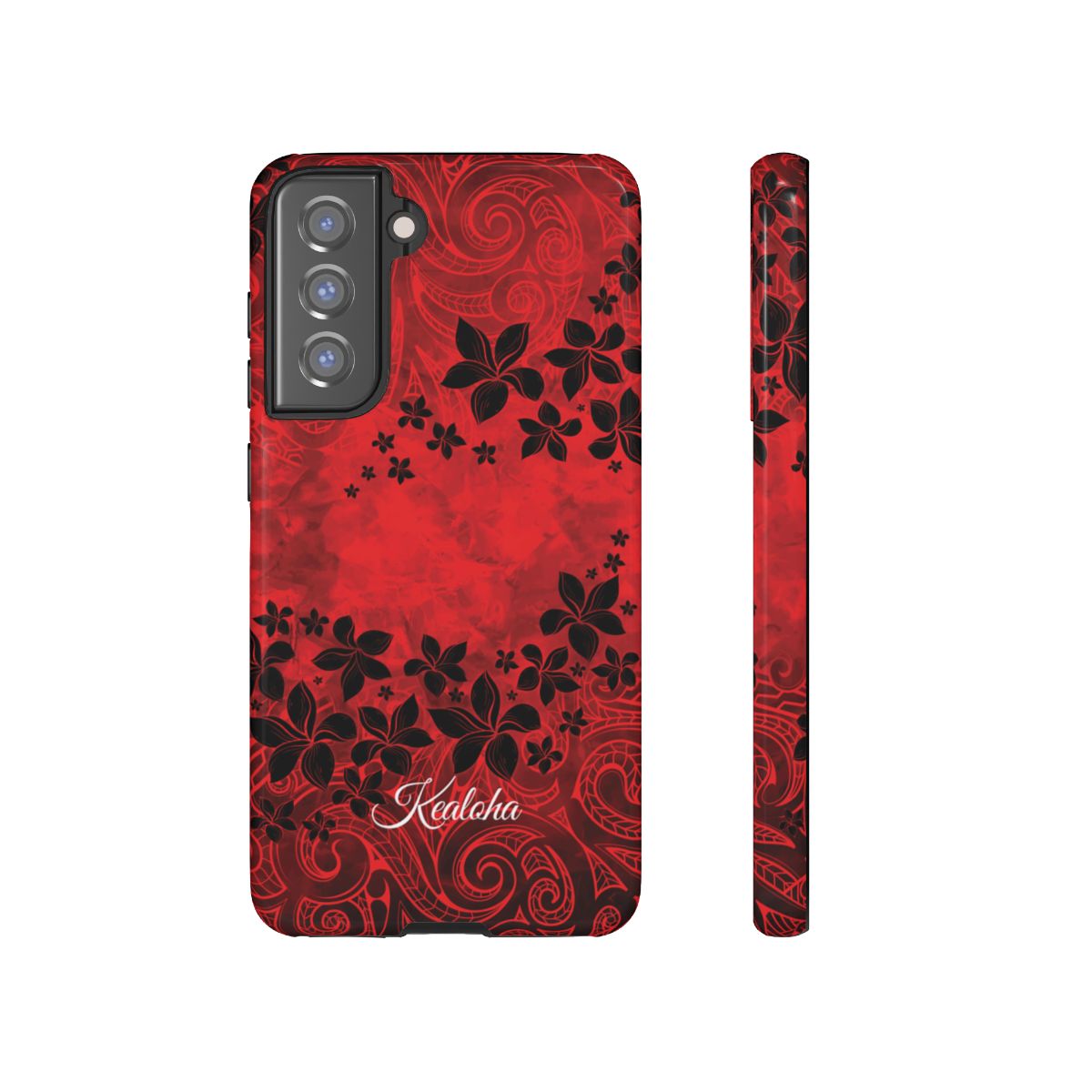 Keahi Pua Personalized Tough Case for Samsung Galaxy Phone Case The Local Banyan Samsung Galaxy S21 FE Glossy