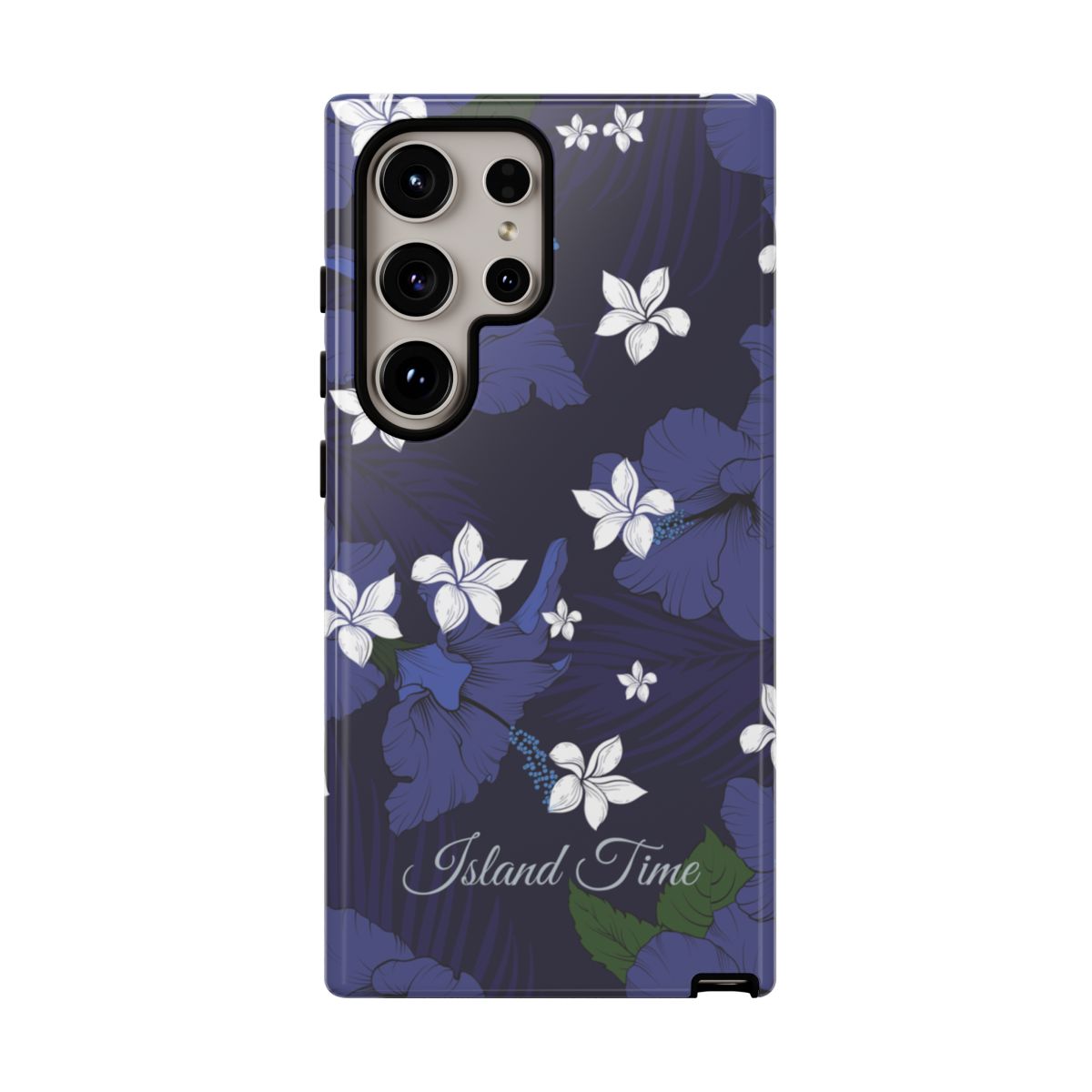 Vintage Blue Personalized Tough Case for Samsung Galaxy Phone Case The Local Banyan Samsung Galaxy S24 Ultra Glossy