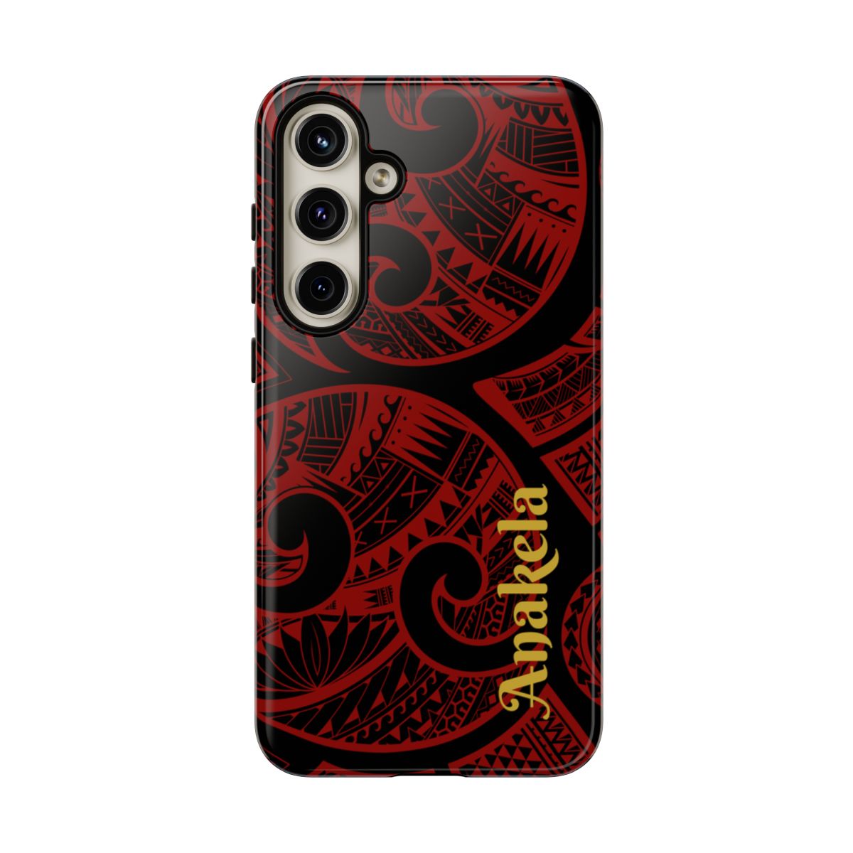 Island Tribal Personalized Tough Case for Samsung Galaxy Phone Case The Local Banyan Samsung Galaxy S24 Plus Glossy