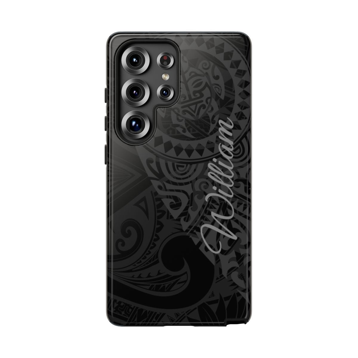 Tribal Guardian Personalized Tough Case for Samsung Galaxy - Script Font Phone Case The Local Banyan Samsung Galaxy S25 Ultra Glossy