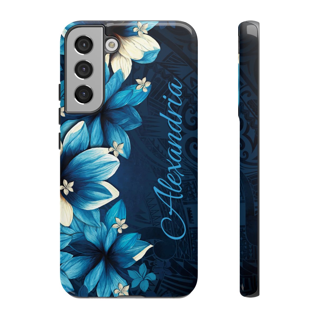 Leilani Nights Personalized Tough Case for Samsung Galaxy - Script Font Phone Case The Local Banyan Samsung Galaxy S22 Plus Glossy