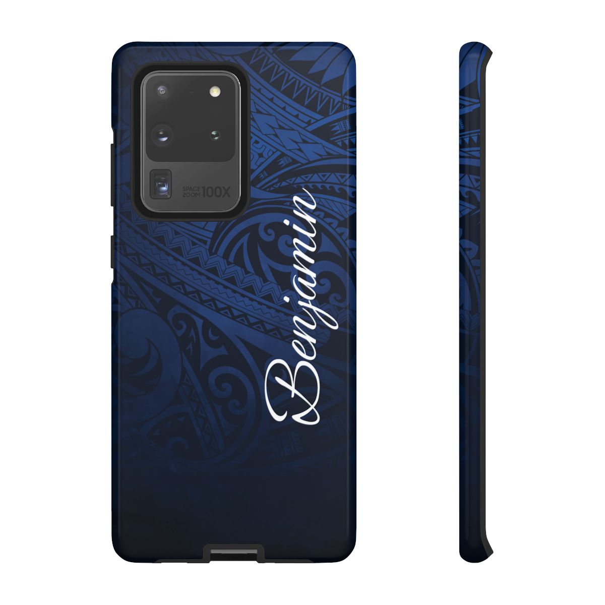 Midnight Essence Personalized Tough Case for Samsung Galaxy - Script Font Phone Case The Local Banyan Samsung Galaxy S20 Ultra Glossy