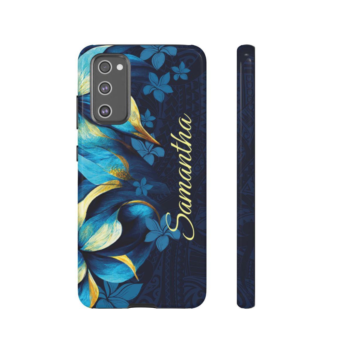 Pō Mahina Personalized Tough Case for Samsung Galaxy - Script Font Phone Case The Local Banyan Samsung Galaxy S20 FE Glossy