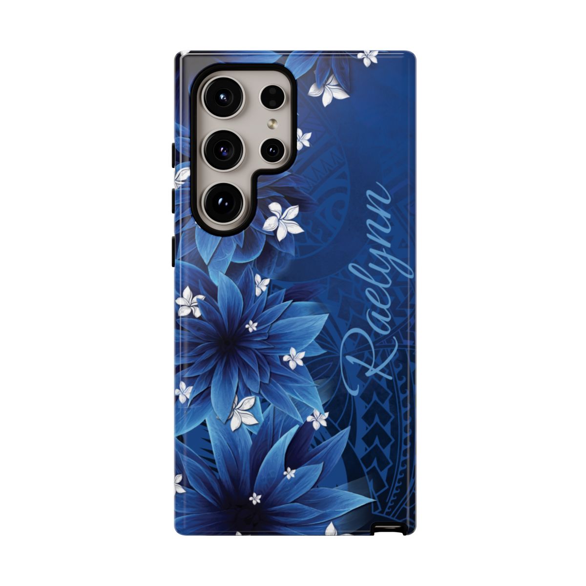 Hoku Pua Personalized Tough Case for Samsung Galaxy - Script Font Phone Case The Local Banyan Samsung Galaxy S24 Ultra Glossy