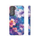 Aloha Wai Personalized Tough Samsung Galaxy Case Side View - Dual Layer Drop Protection Hawaiian Phone Case - The Local Banyan