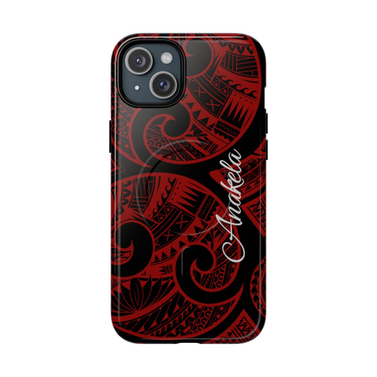 Island Tribal Personalized Magnetic Case for iPhone Phone Case The Local Banyan iPhone 15 Plus Glossy