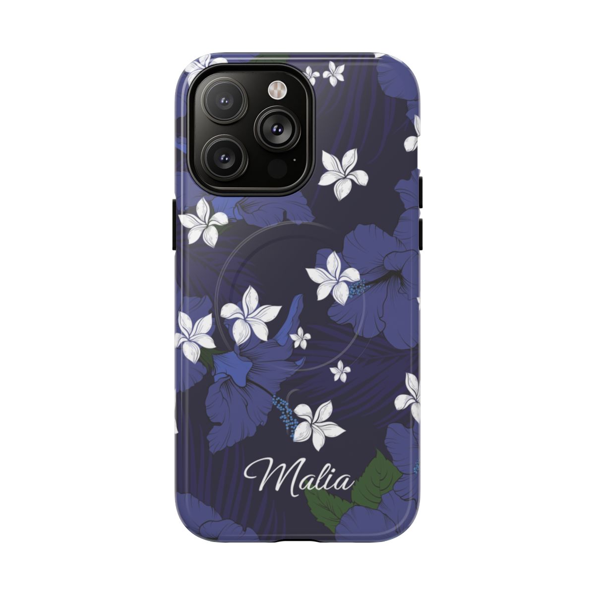 Vintage Blue Personalized Magnetic Case for iPhone Phone Case The Local Banyan iPhone 14 Pro Max Glossy