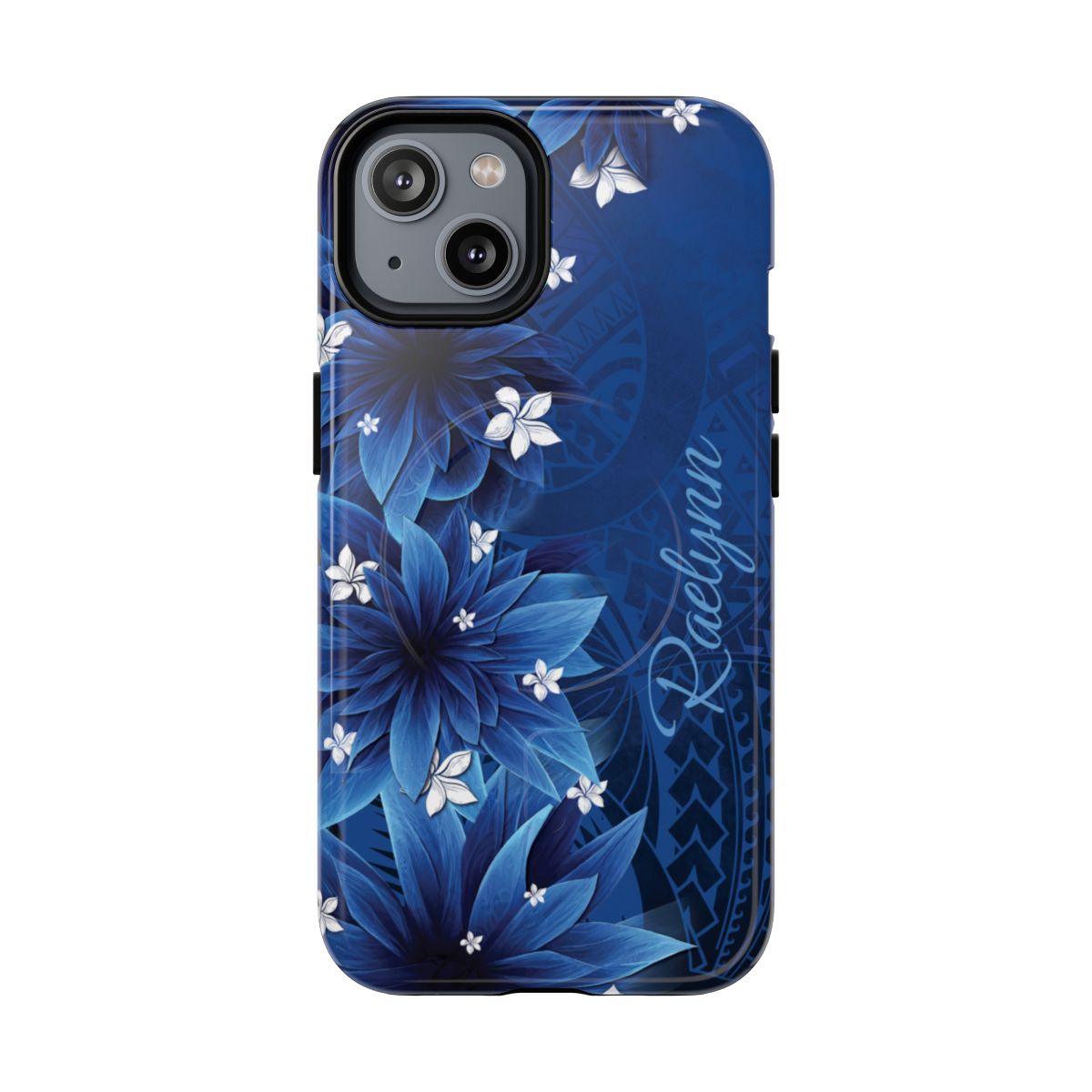 Hoku Pua Personalized Magnetic Tough for iPhone Phone Case The Local Banyan iPhone 14 Glossy