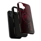 Eternal Ember Personalized MagSafe iPhone Case Detail View - Hawaiian Red Tribal Polynesian Design Close Up - The Local Banyan