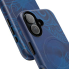 Kai Legacy Personalized MagSafe iPhone Case Detail View - Hawaiian Ocean Blue Polynesian Tribal Design Close Up - The Local Banyan