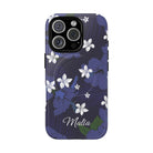 Vintage Blue Personalized Magnetic Case for iPhone Phone Case The Local Banyan iPhone 16 Pro Glossy