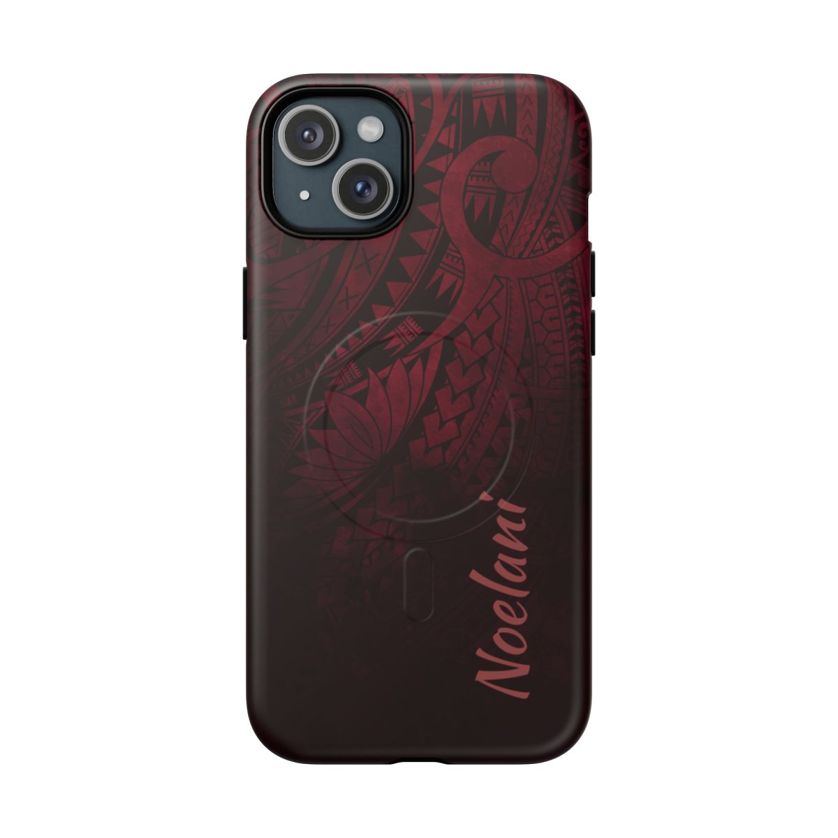 Eternal Ember Personalized MagSafe iPhone Case iPhone 15 Plus Matte - Hawaiian Red Tribal Polynesian Design - The Local Banyan