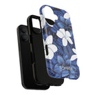 Eternal Blue Plumeria Personalized Magnetic Case for iPhone Phone Case The Local Banyan