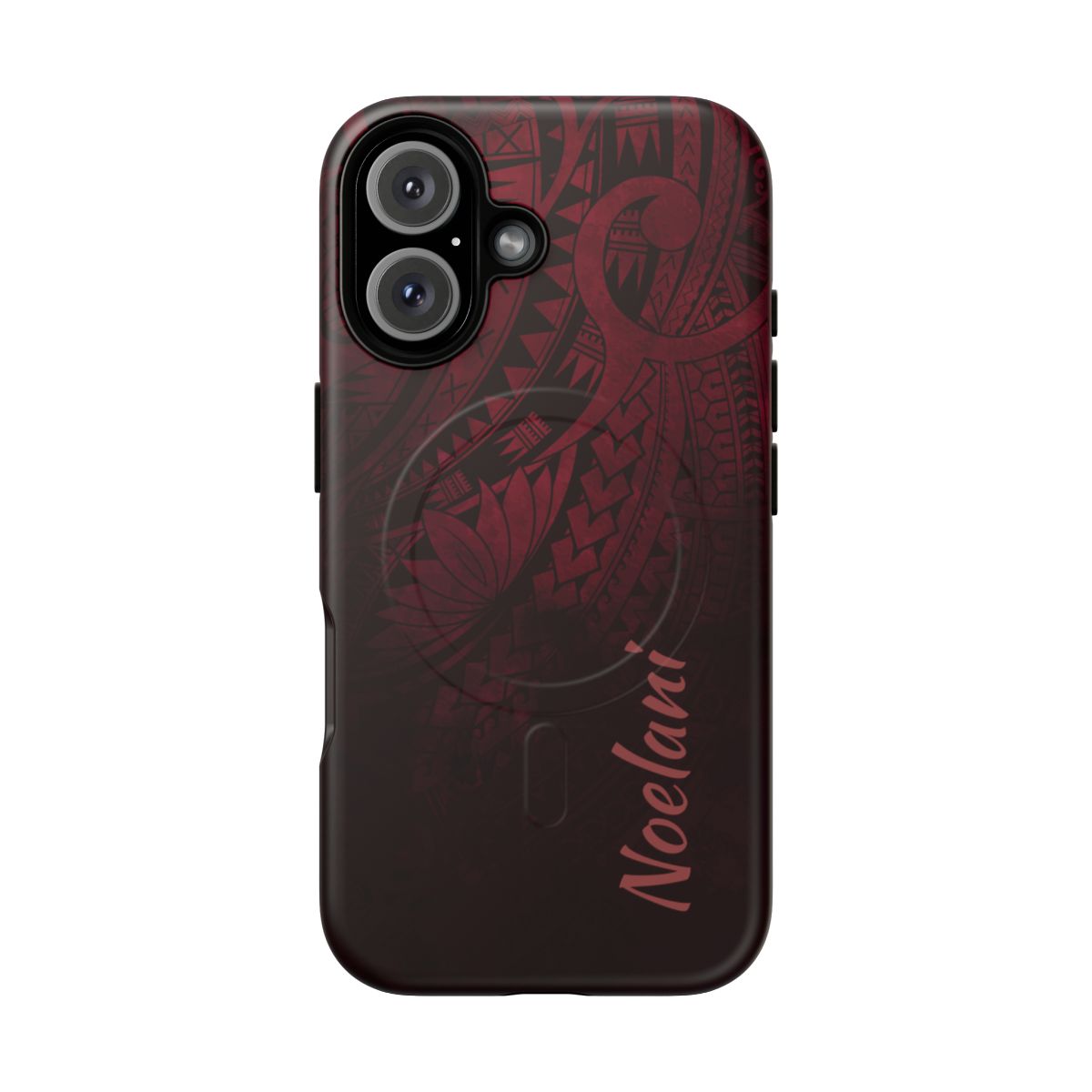 Eternal Ember Personalized MagSafe iPhone Case Side View - Dual Layer Drop Protection Hawaiian Phone Case - The Local Banyan