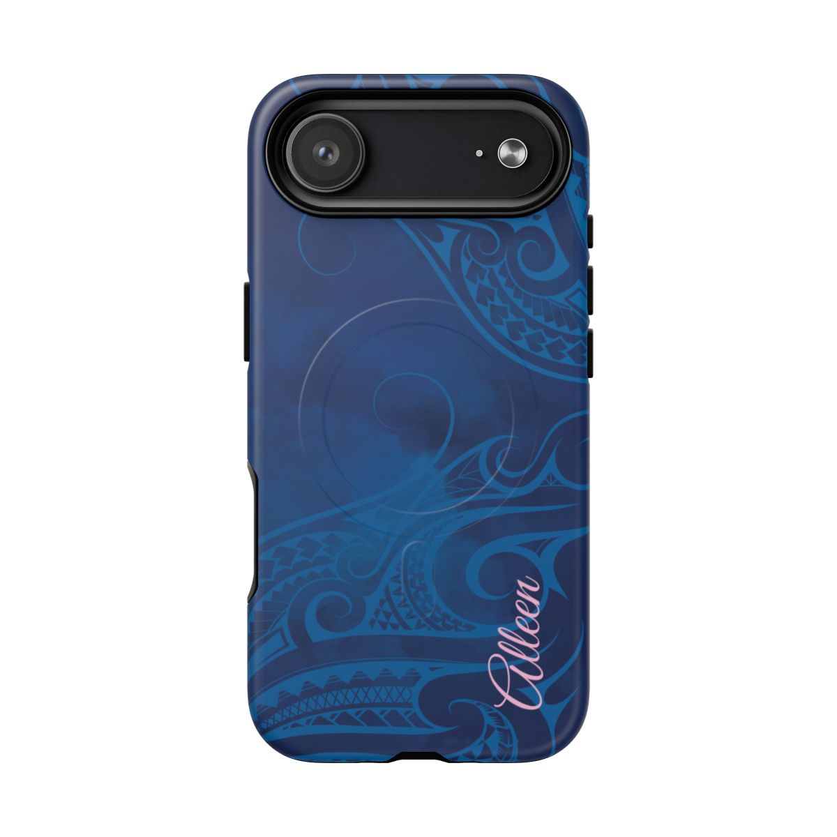 Kai Legacy Personalized MagSafe iPhone Case Side View - Dual Layer Drop Protection Hawaiian Phone Case - The Local Banyan