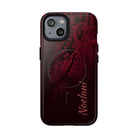 Eternal Ember Personalized MagSafe iPhone Case iPhone 14 Glossy - Hawaiian Red Tribal Polynesian Design - The Local Banyan