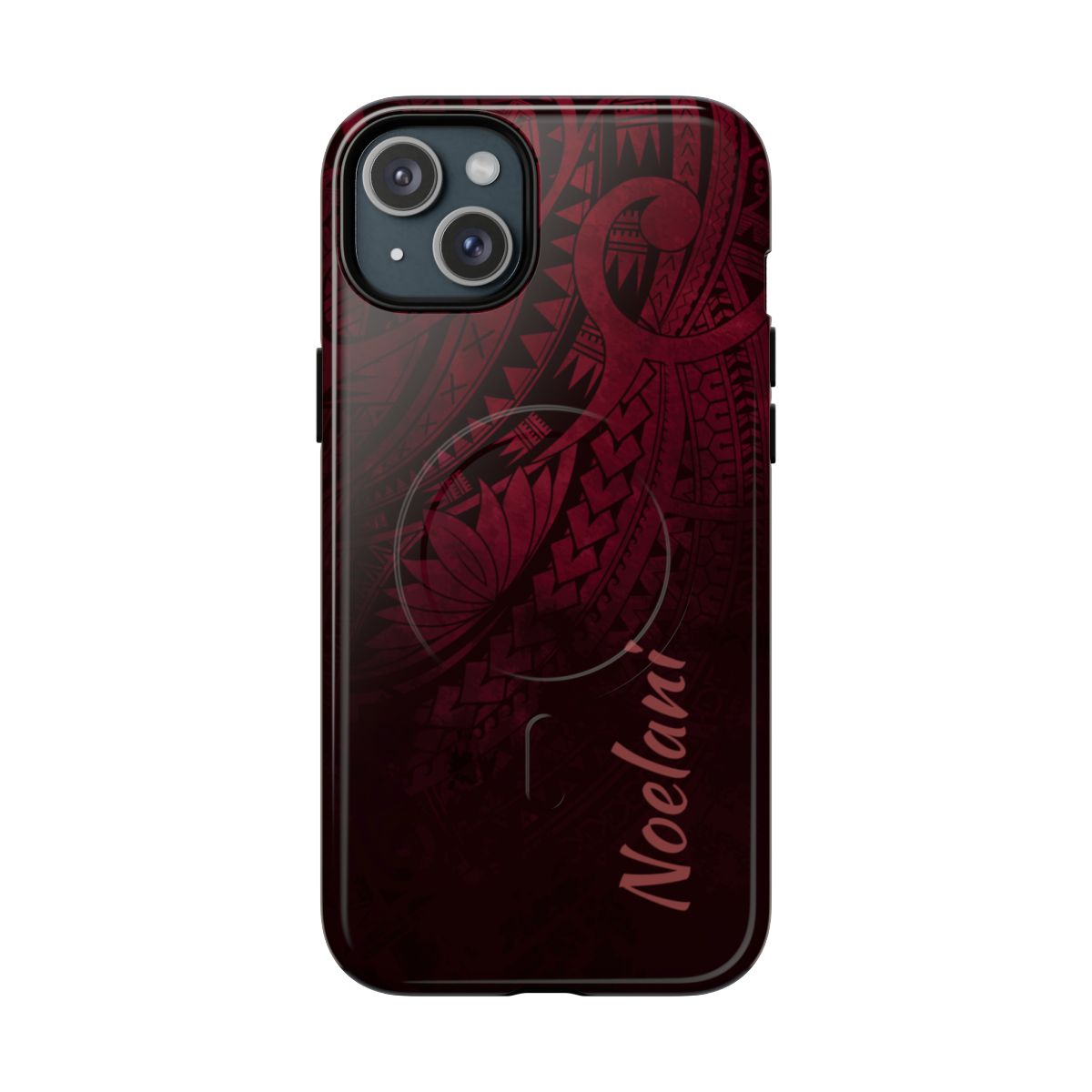 Eternal Ember Personalized MagSafe iPhone Case Side View - Dual Layer Drop Protection Hawaiian Phone Case - The Local Banyan