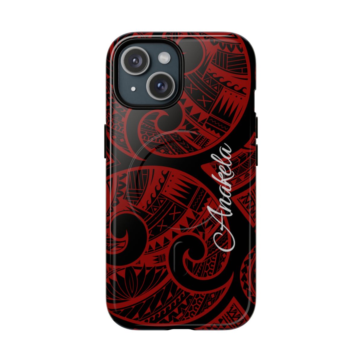 Island Tribal Personalized Magnetic Case for iPhone Phone Case The Local Banyan iPhone 15 Glossy