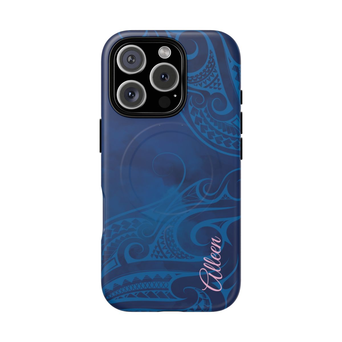 Kai Legacy Personalized MagSafe iPhone Case Side View - Dual Layer Drop Protection Hawaiian Phone Case - The Local Banyan
