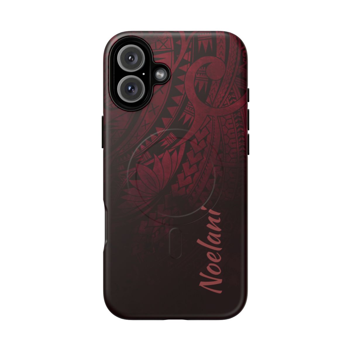 Eternal Ember Personalized MagSafe iPhone Case iPhone 16 Plus Matte - Hawaiian Red Tribal Polynesian Design - The Local Banyan