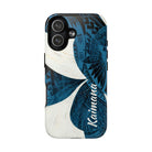 Hana Breeze Personalized MagSafe iPhone Case Side View - Dual Layer Drop Protection Hawaiian Phone Case - The Local Banyan