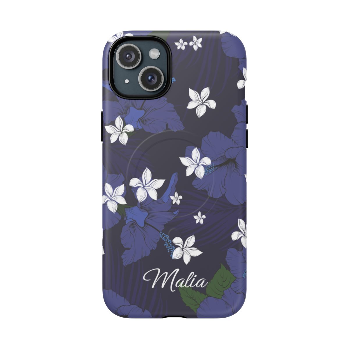 Vintage Blue Personalized Magnetic Case for iPhone Phone Case The Local Banyan iPhone 15 Plus Matte