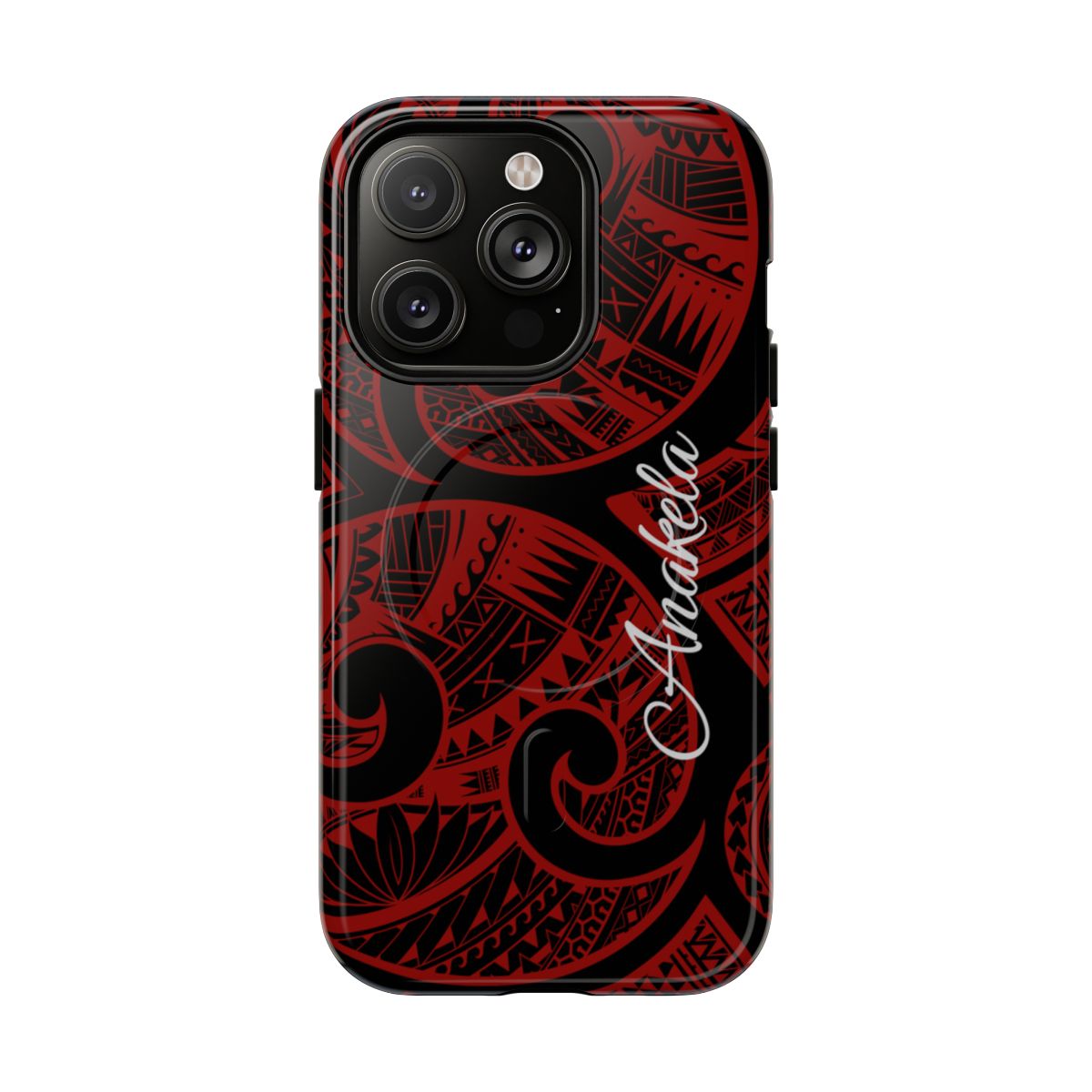 Island Tribal Personalized Magnetic Case for iPhone Phone Case The Local Banyan iPhone 14 Pro Glossy