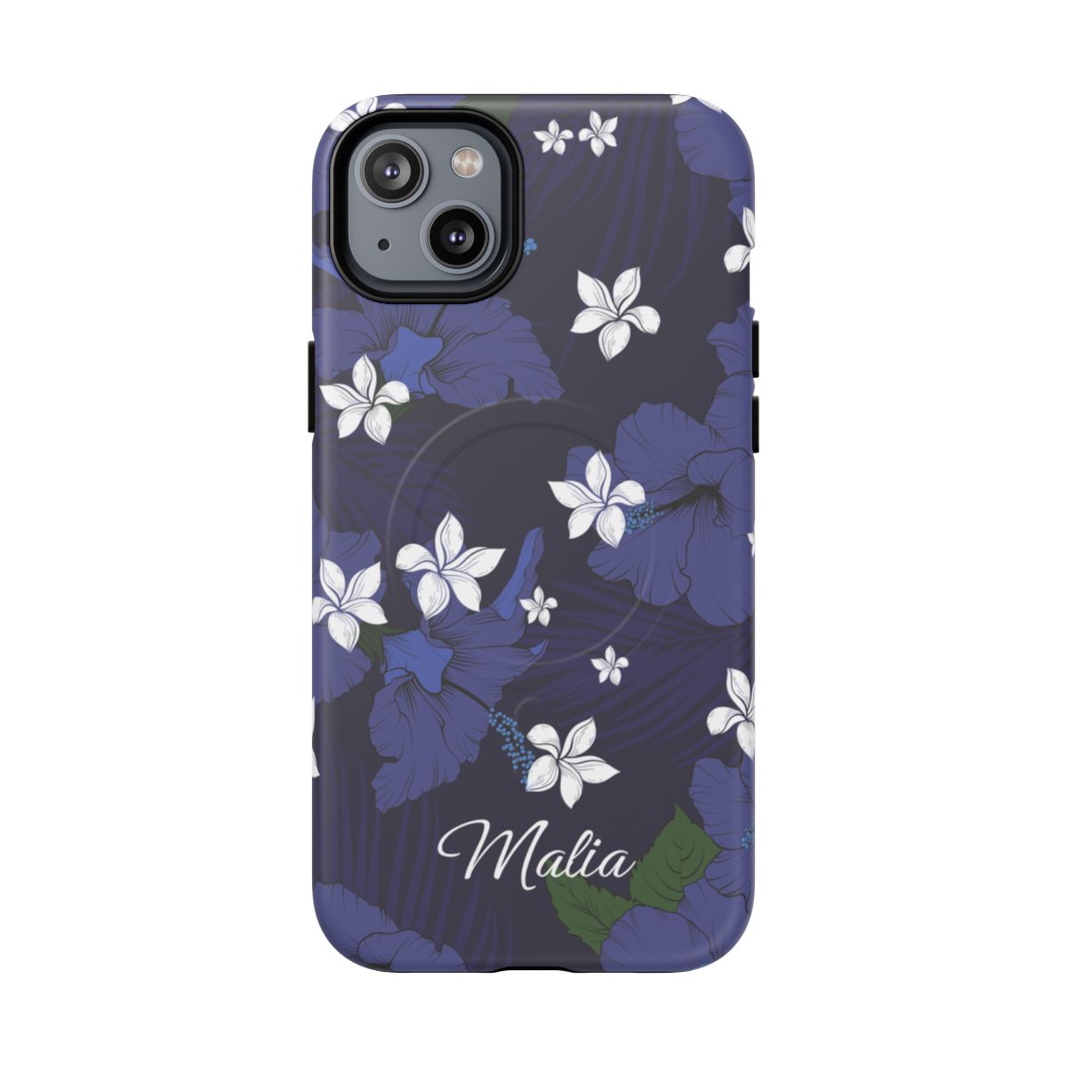 Vintage Blue Personalized Magnetic Case for iPhone Phone Case The Local Banyan iPhone 14 Plus Matte