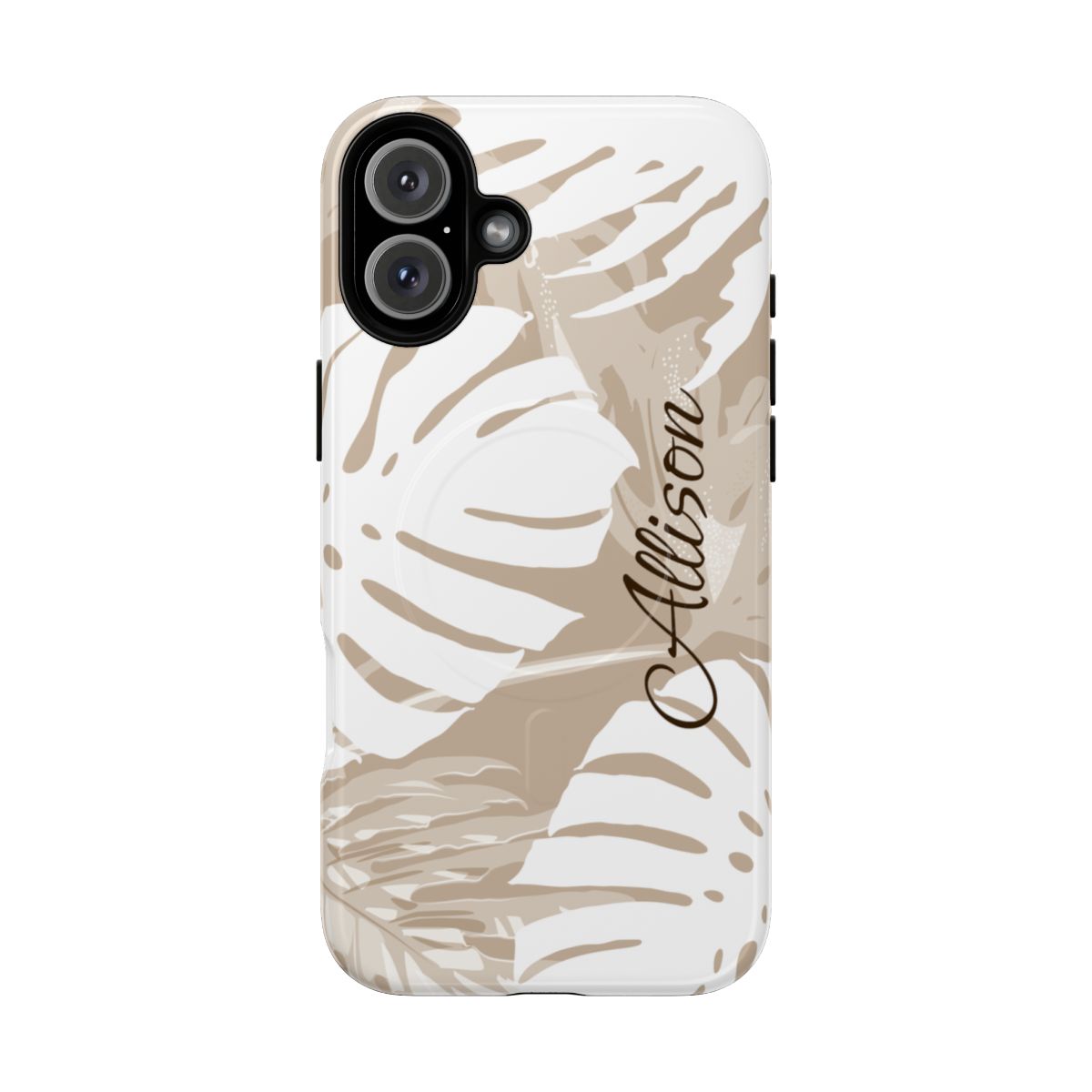 Exotic Monstera Personalized Magnetic Case for iPhone Phone Case The Local Banyan iPhone 16 Plus Glossy