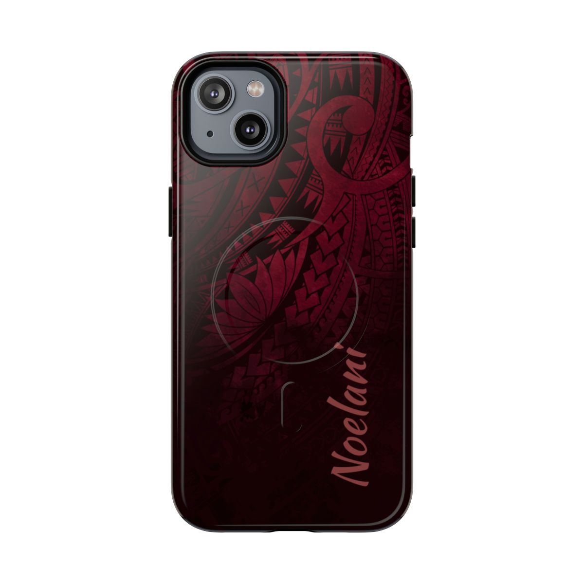 Eternal Ember Personalized MagSafe iPhone Case Side View - Dual Layer Drop Protection Hawaiian Phone Case - The Local Banyan