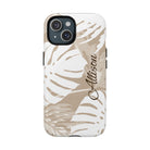 Exotic Monstera Personalized Magnetic Case for iPhone Phone Case The Local Banyan iPhone 15 Glossy