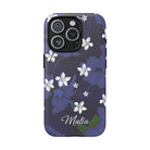 Vintage Blue Personalized Magnetic Case for iPhone Phone Case The Local Banyan iPhone 15 Pro Matte