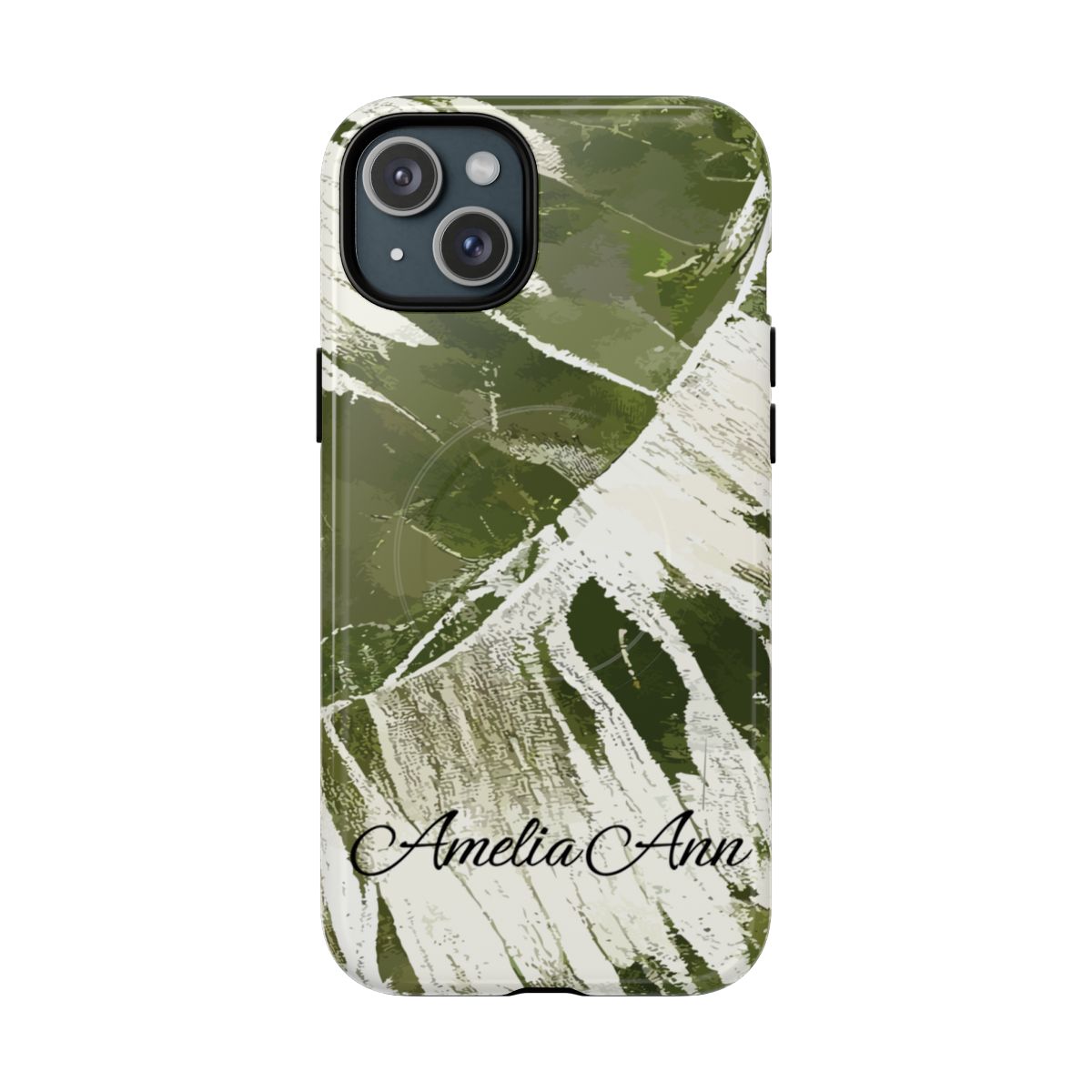 Island Breeze Personalized Magnetic Tough Case for iPhone Phone Case The Local Banyan iPhone 15 Plus Glossy
