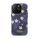 Vintage Blue Personalized Magnetic Case for iPhone Phone Case The Local Banyan iPhone 14 Pro Matte