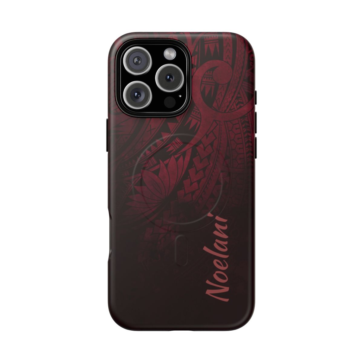 Eternal Ember Personalized MagSafe iPhone Case iPhone 16 Pro Max Matte - Hawaiian Red Tribal Polynesian Design - The Local Banyan