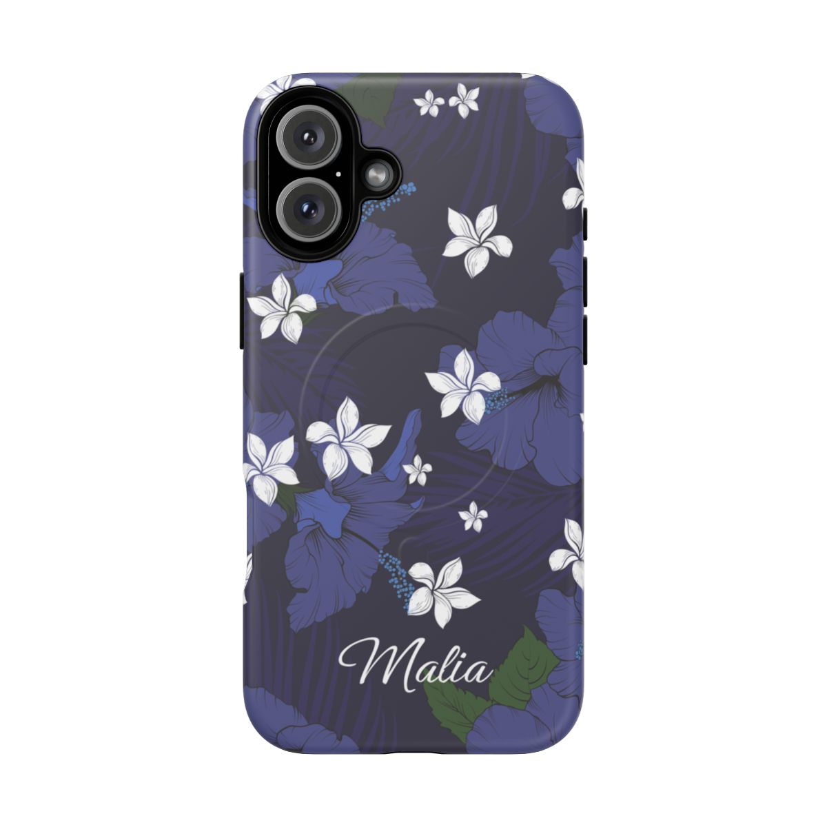 Vintage Blue Personalized Magnetic Case for iPhone Phone Case The Local Banyan iPhone 16 Plus Matte