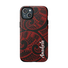 Island Tribal Personalized MagSafe iPhone Case Side View - Dual Layer Drop Protection Hawaiian Phone Case - The Local Banyan