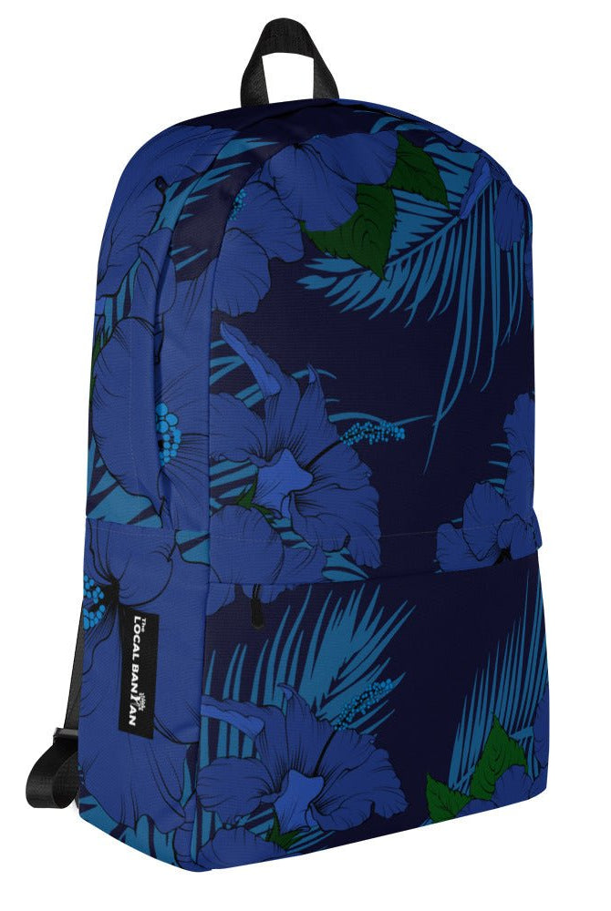 Deep Blue Tropical Backpack - The Local Banyan
